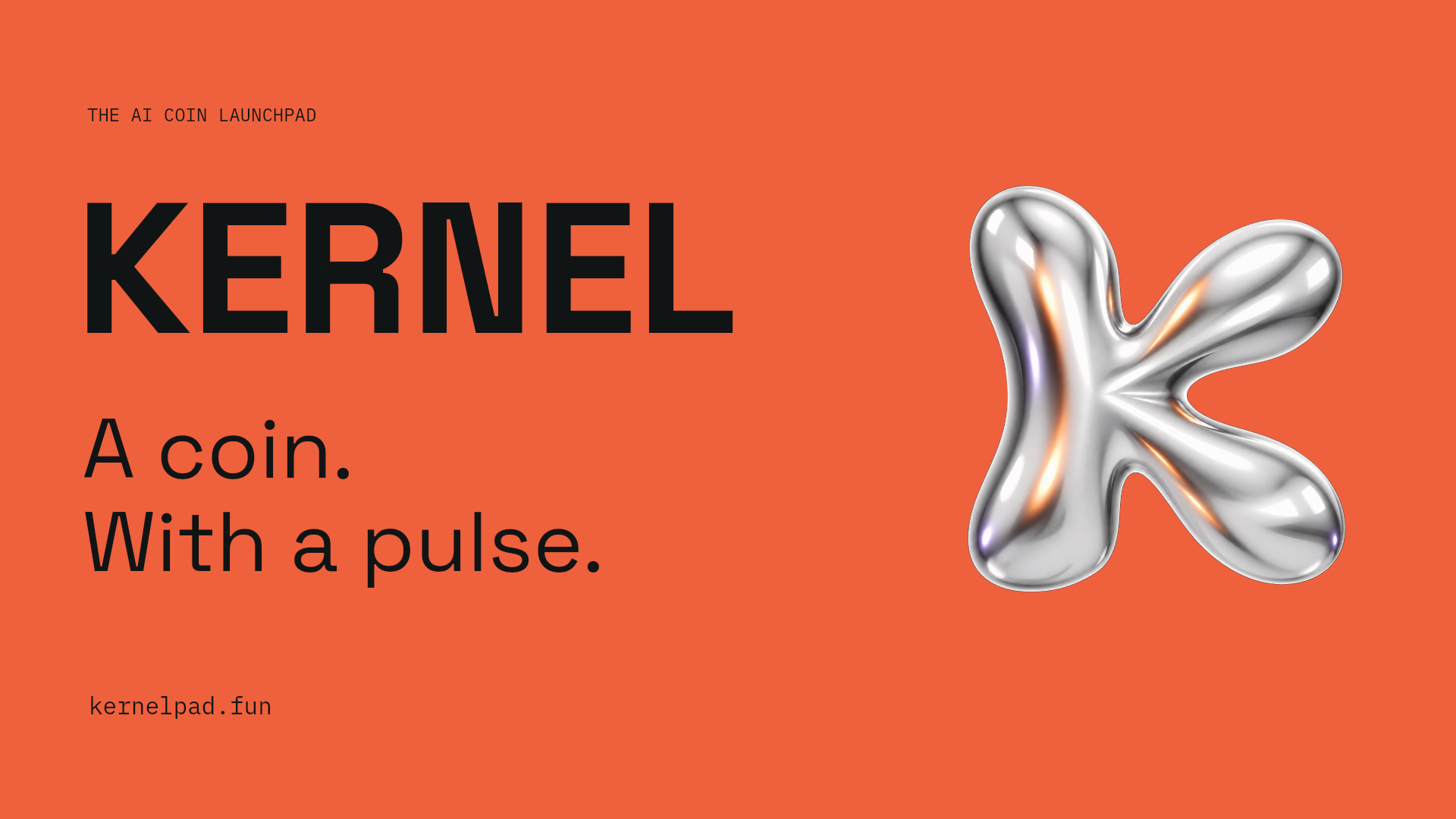 KERNEL wide chrome presentation banner
